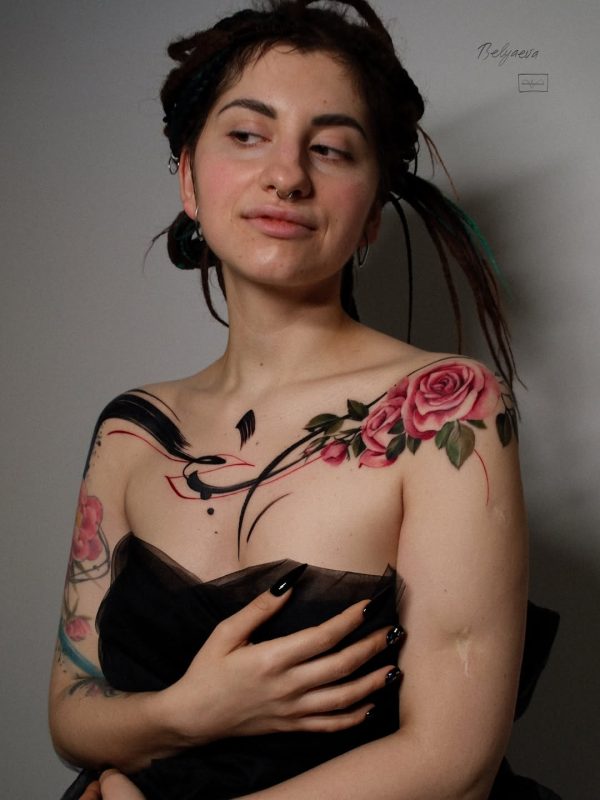 Floral Shoulder Art