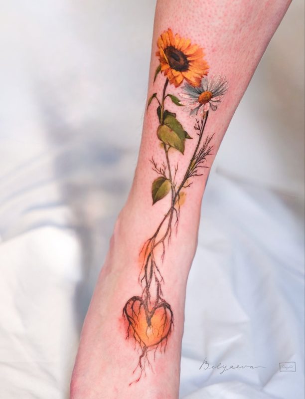 Floral Heart Roots