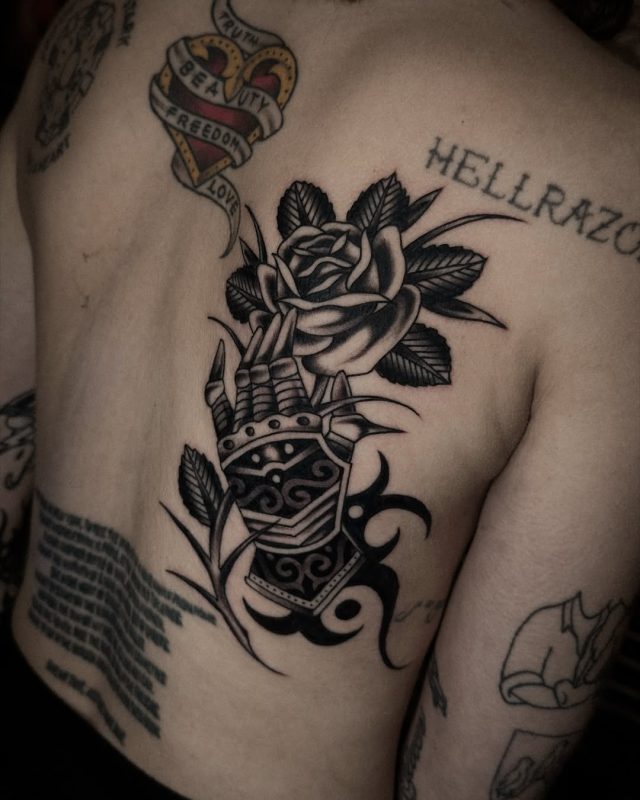 Armored Hand Rose