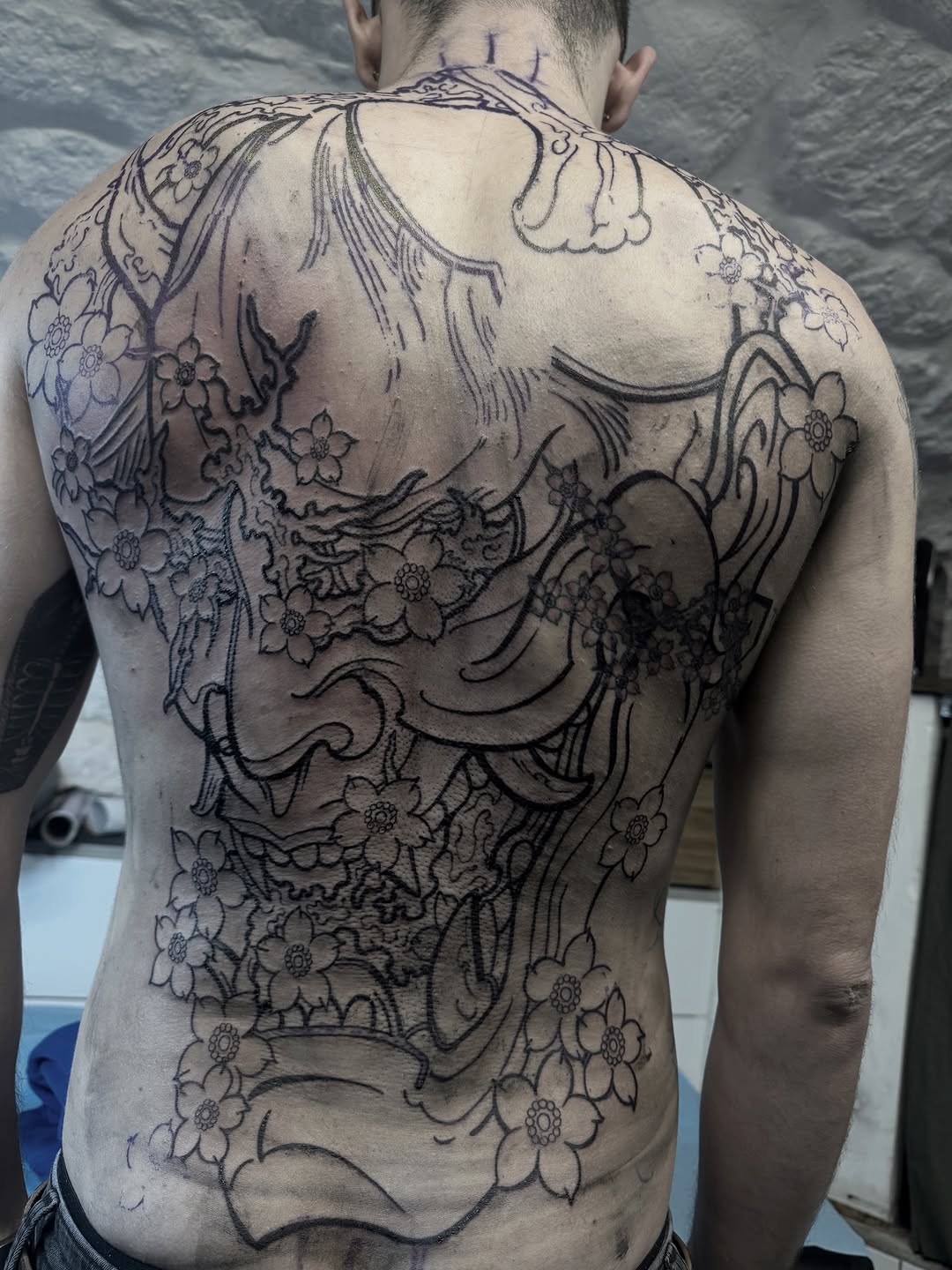 Japanese Floral Mask