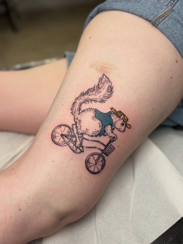 Squirrel on Bike