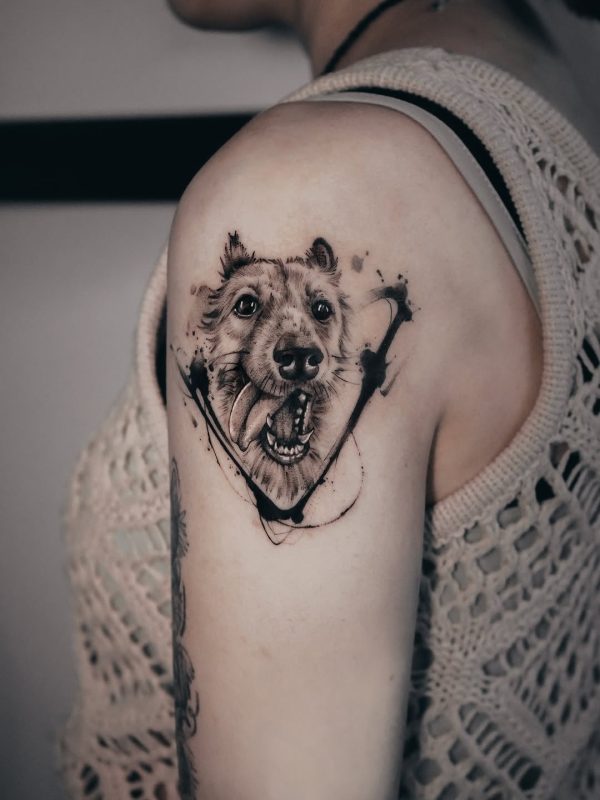 Playful Dog Portrait