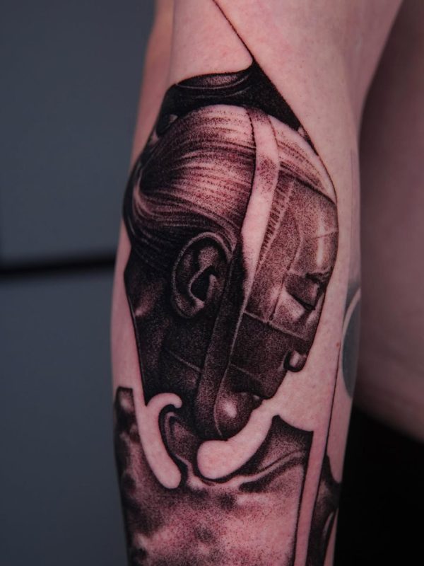 Dotwork Mechanical Head