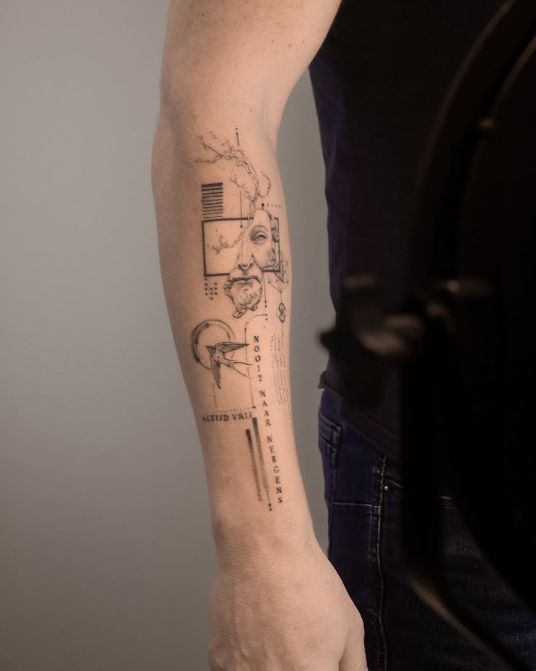 Abstract Face Collage