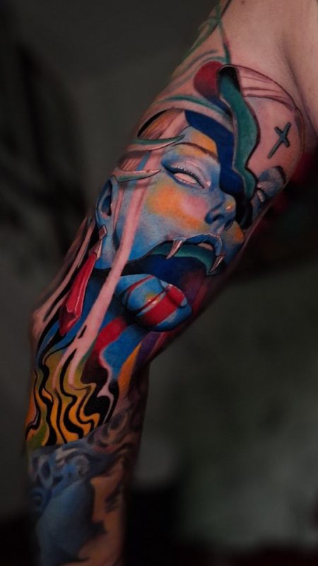 Colorful Abstract Face