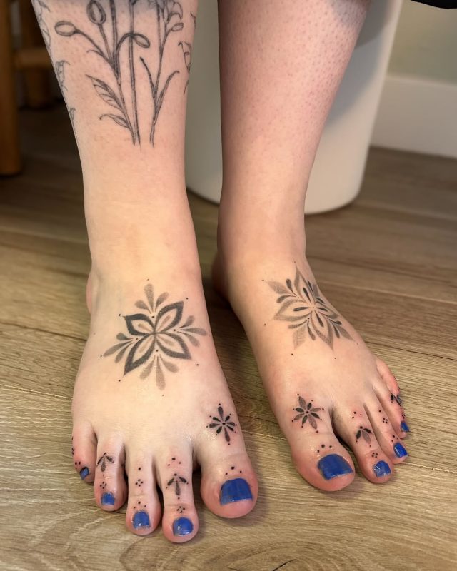 Floral Foot Mandala