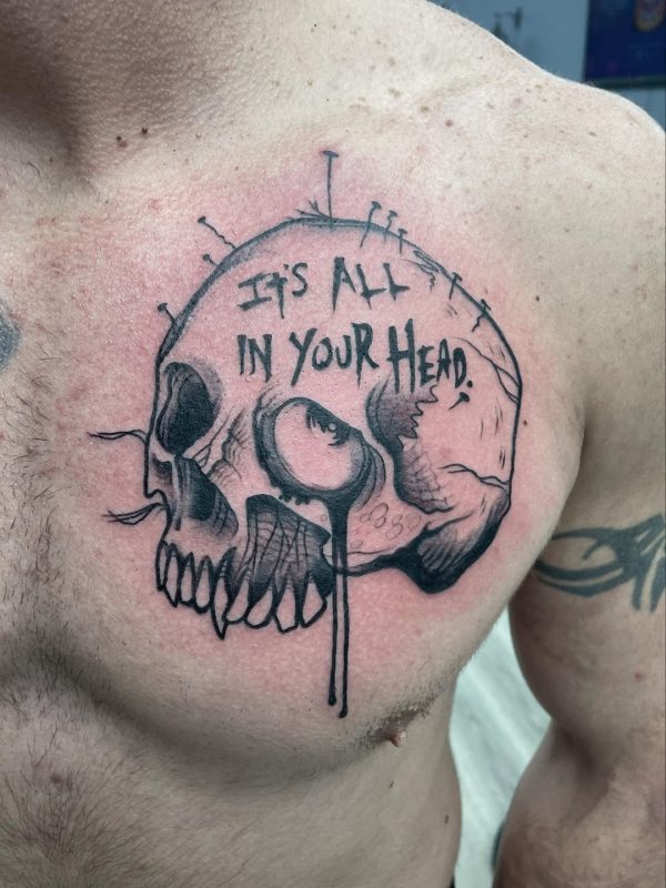 Skull with Quote