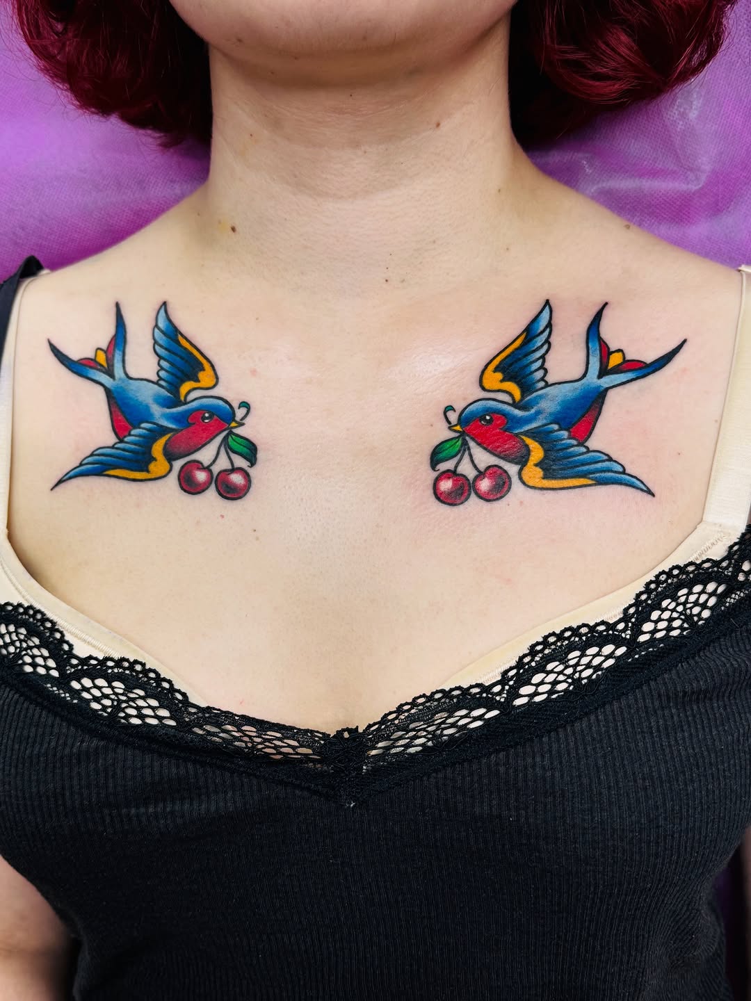 Swallows with Cherries