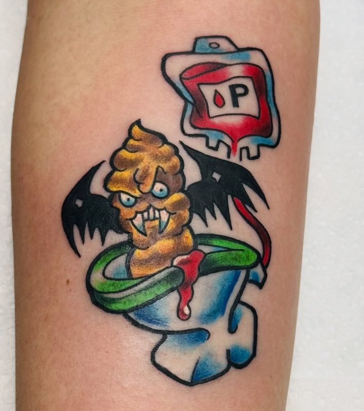 Cartoon Toilet Monster