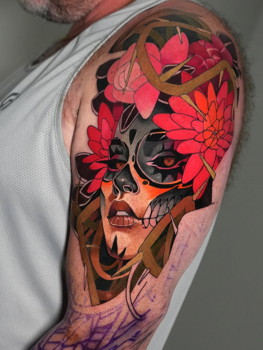 Floral Skull Portrait