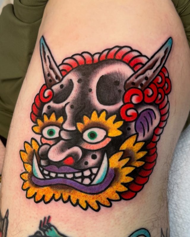 Colorful Oni Mask