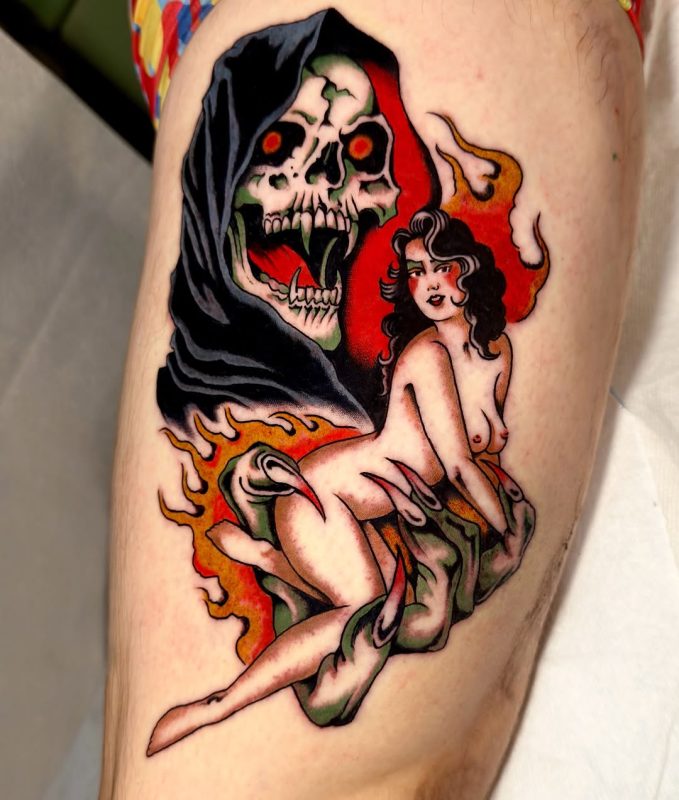 Grim Reaper Pinup
