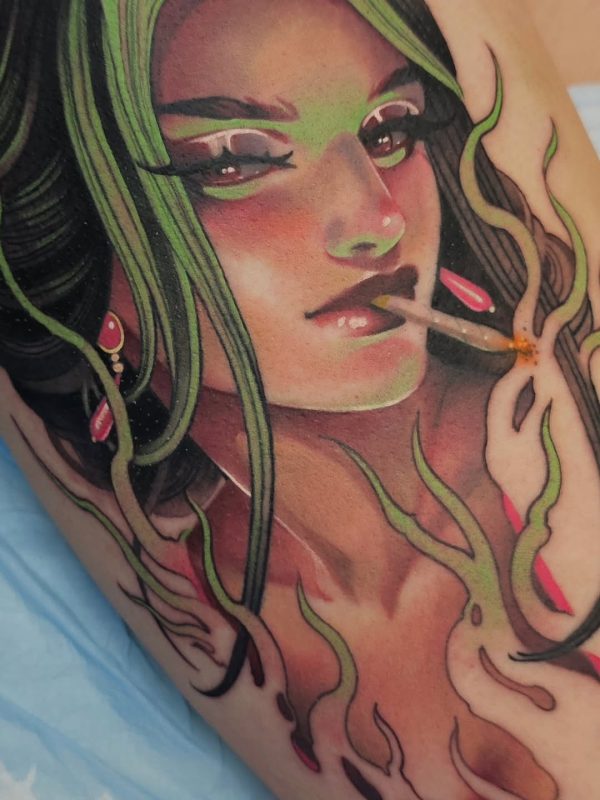 Smoking Woman