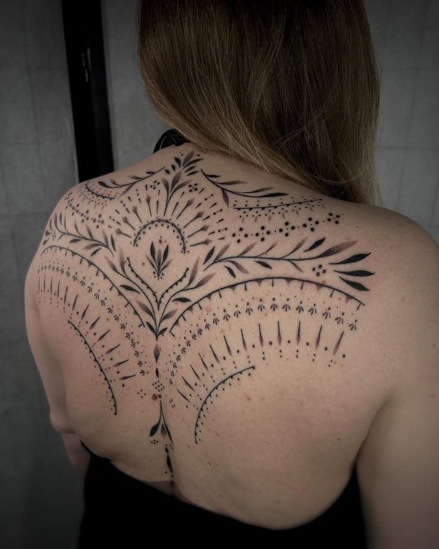 Dotwork Floral
