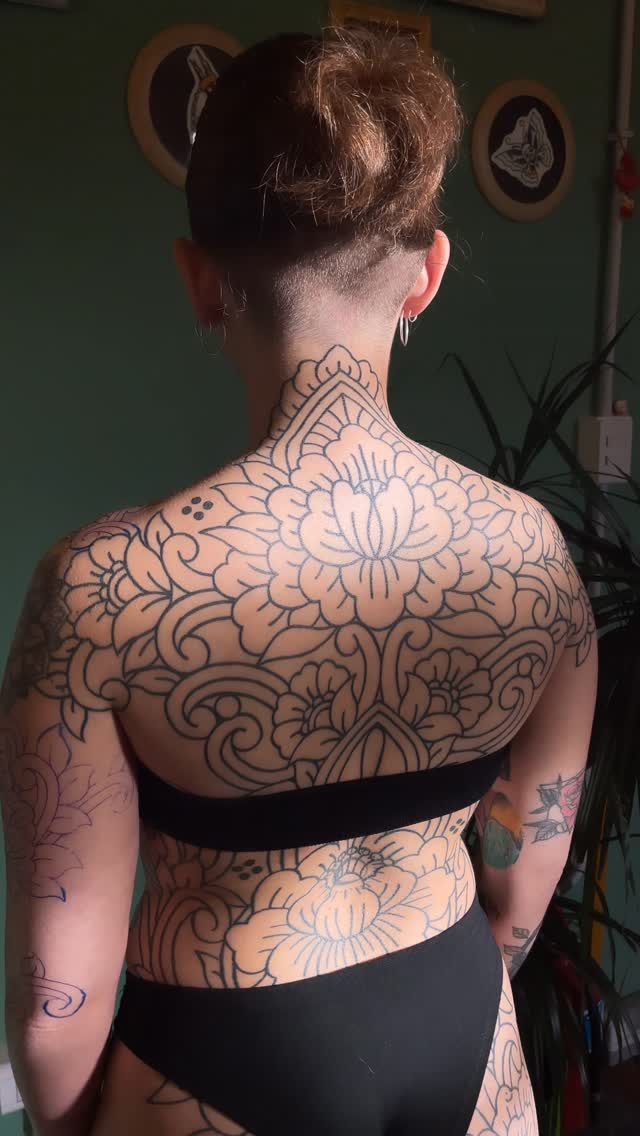 Ornamental Floral Back
