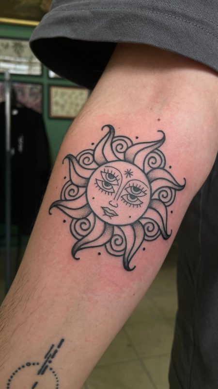 Surreal Sun Face