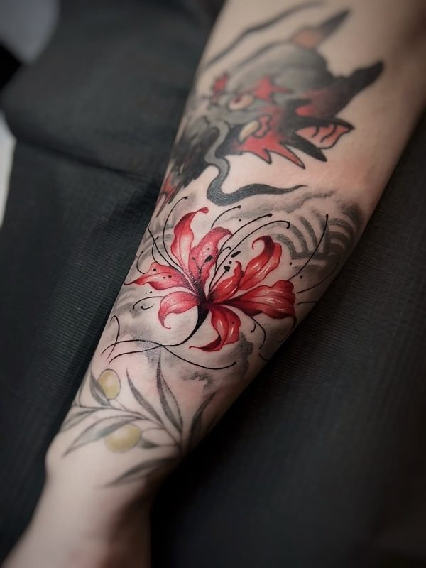 Red Lily Flower