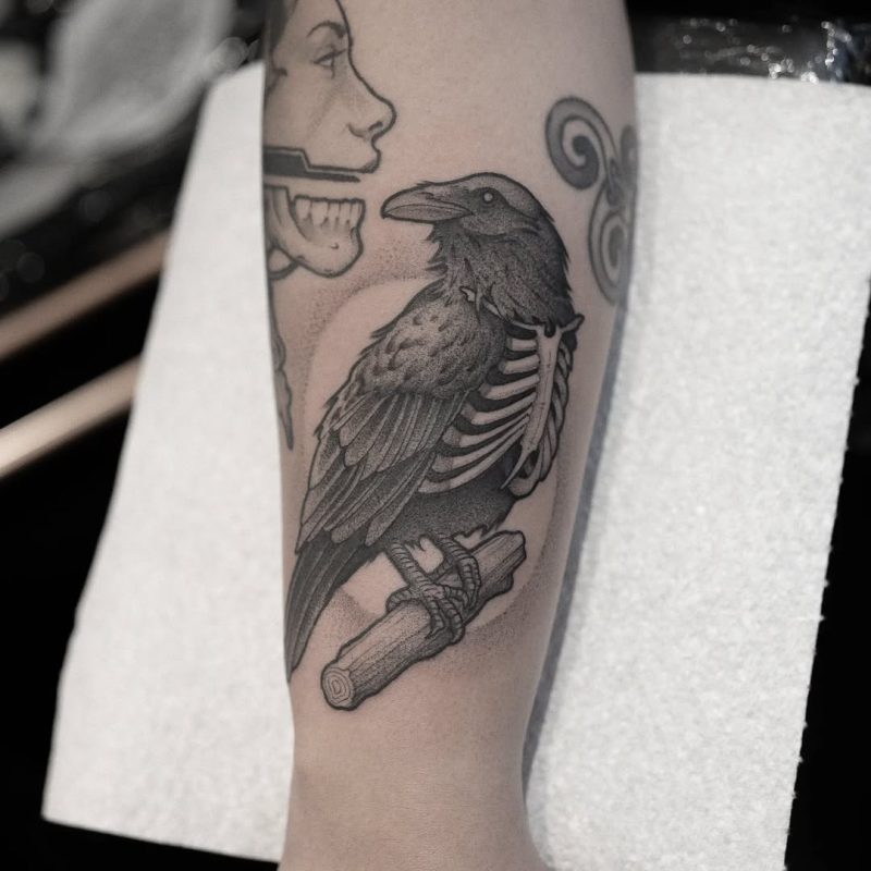 Skeletal Raven