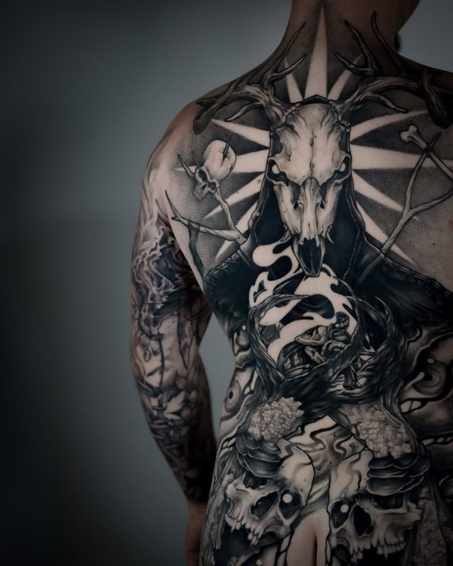 Deer Skull Backpiece