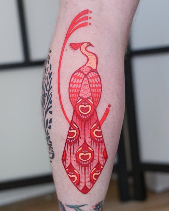 Abstract Red Bird