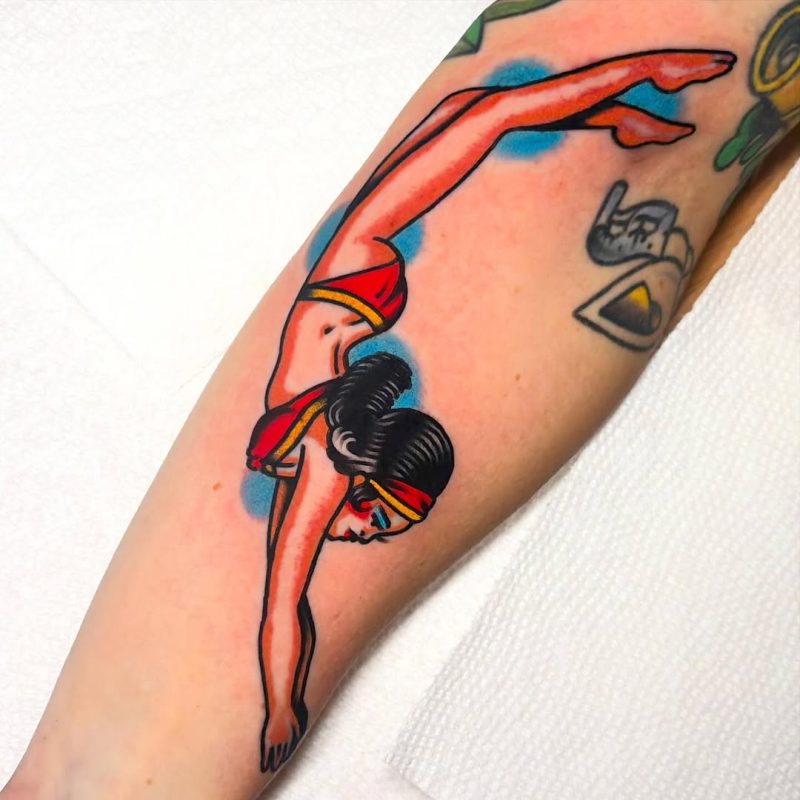 Diving Woman