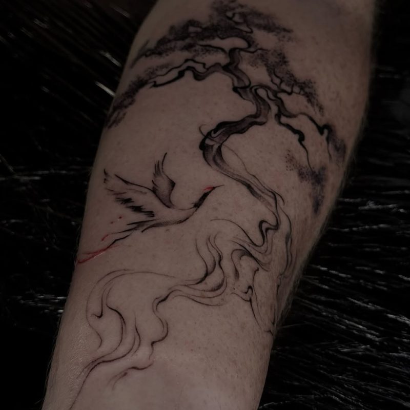 Tree and Crane