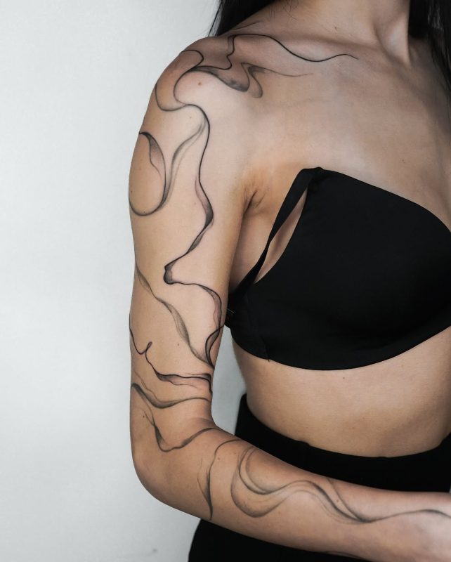 Flowing Smoke Lines