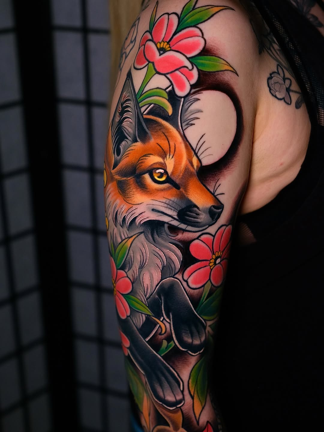 Fox and Flowers