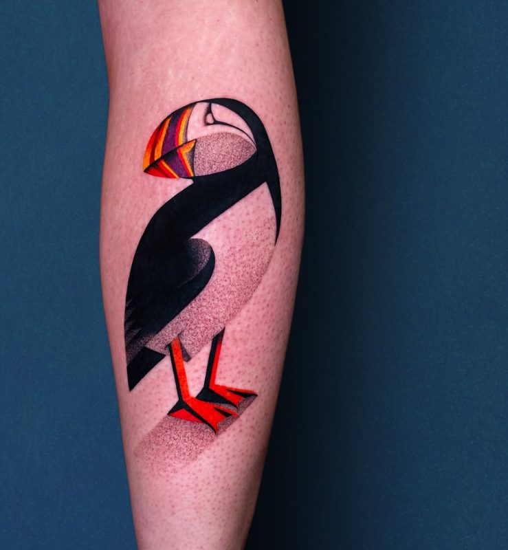 Abstract Puffin