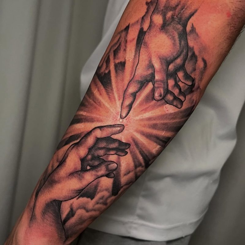Reaching Hands