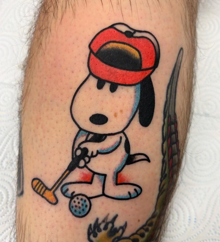 Golfing Snoopy