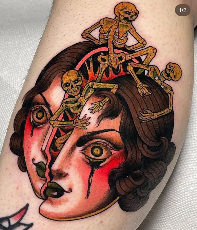 Skeletons on Face