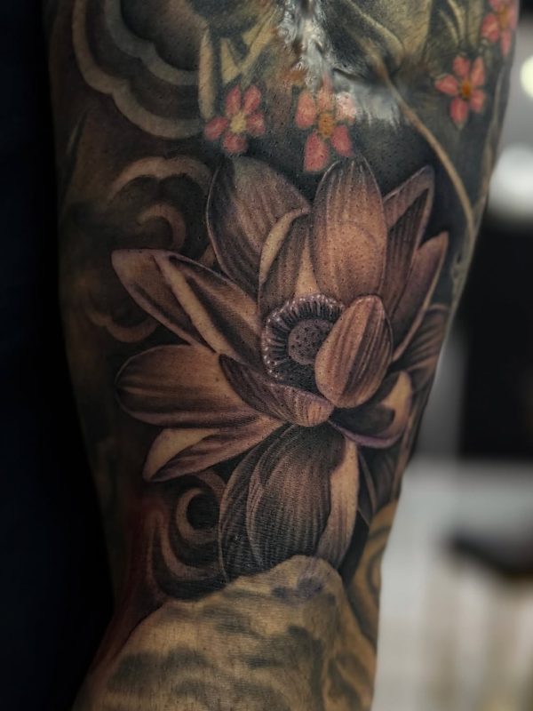 Black Gray Flower
