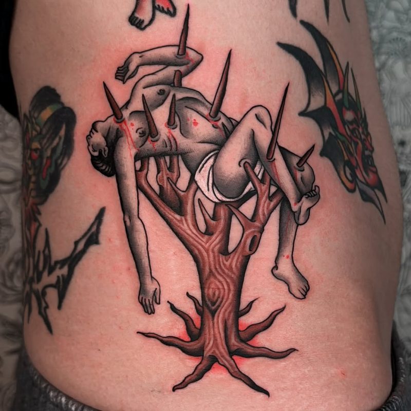 Pierced Tree Figure