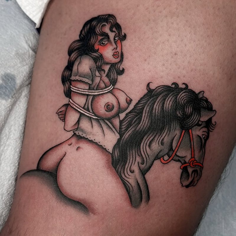 Bound Woman Horse