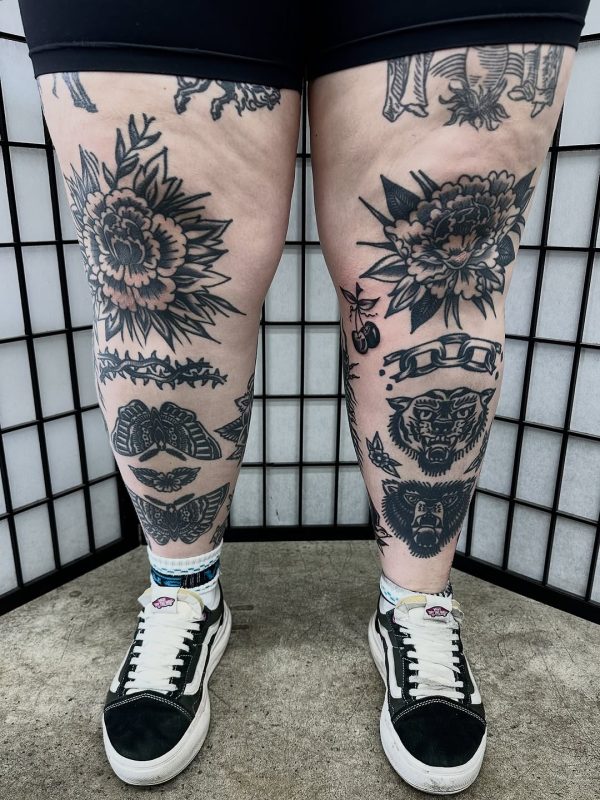 Blackwork Floral