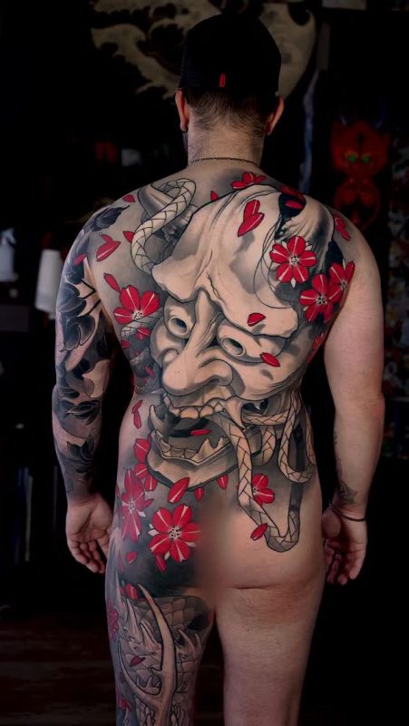 Hannya Mask Back