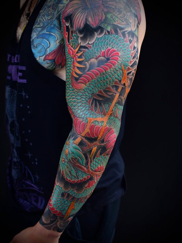 Colorful Dragon Sleeve
