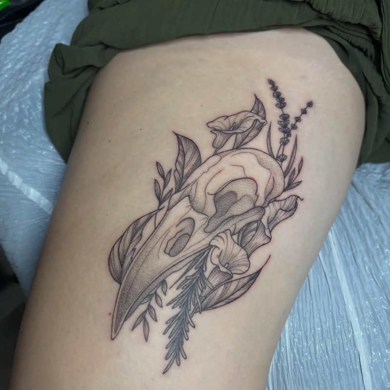 Bird Skull Bouquet