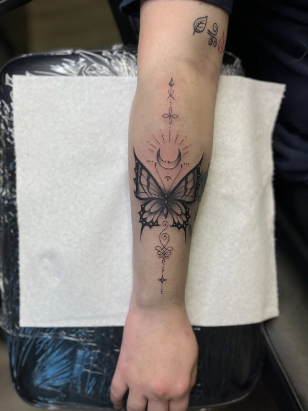 Butterfly with Moon