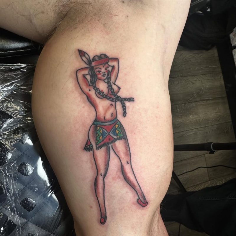 Pinup Native Girl
