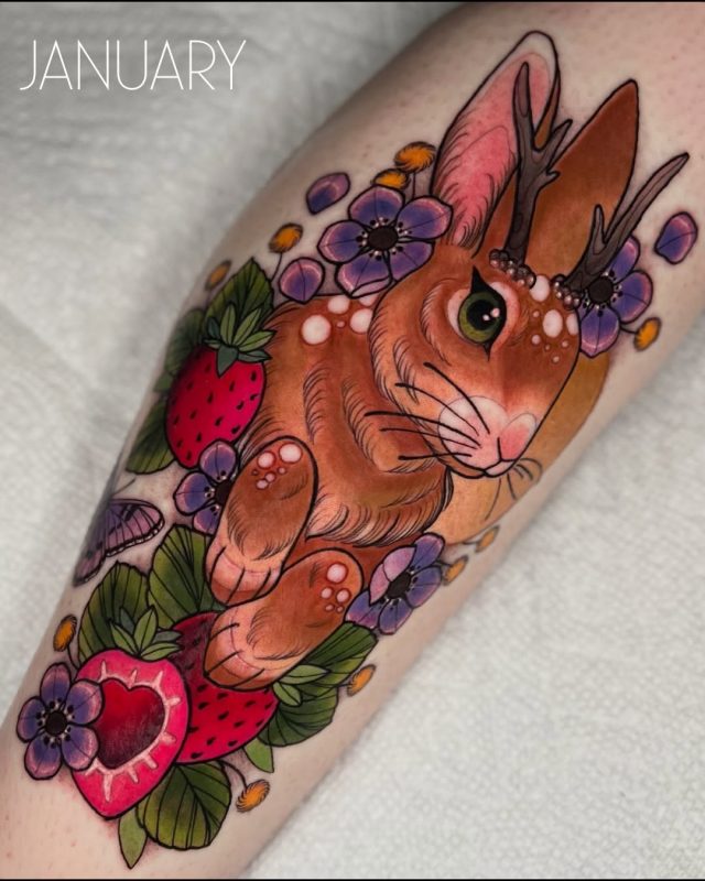 Neo Traditional Bunny