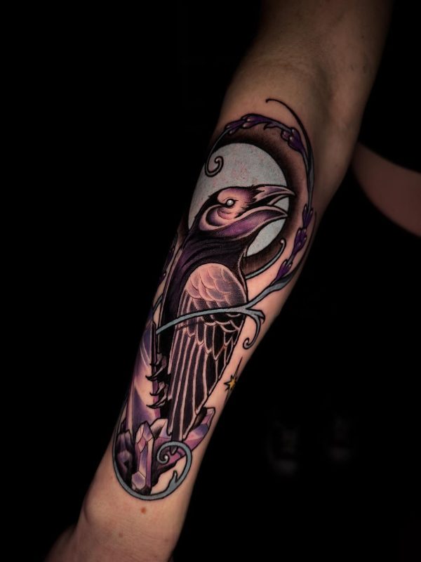 Moonlit Raven