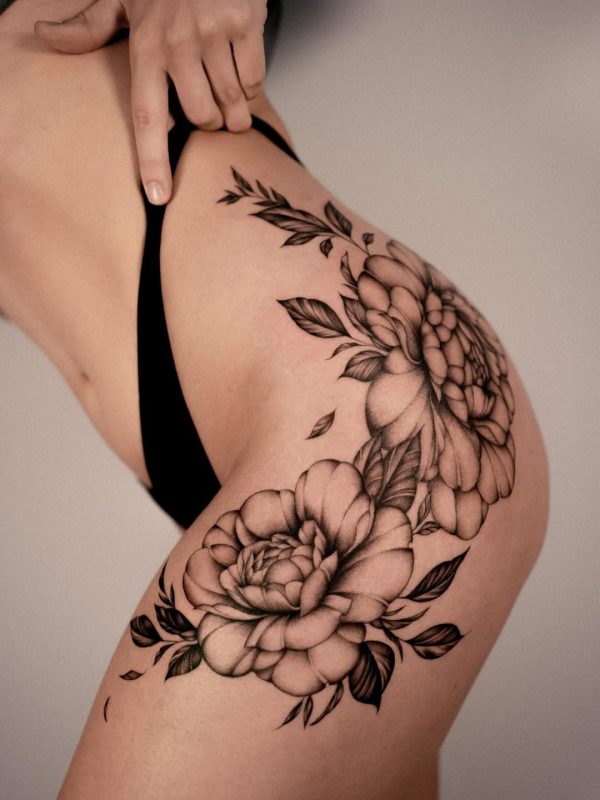 Floral Upper Buttock