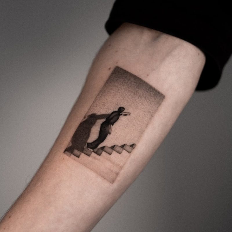 Shadowed Stairs