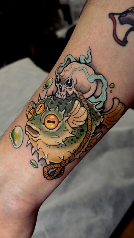 Puffer Skull
