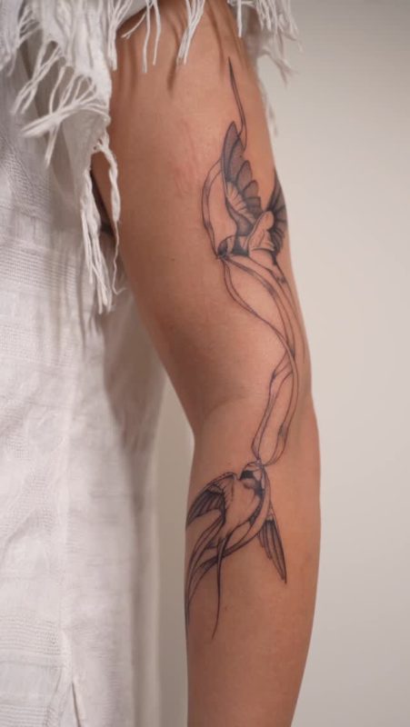 Flying Swallows