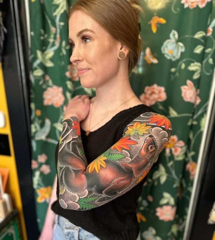 Japanese Bear Sleeve