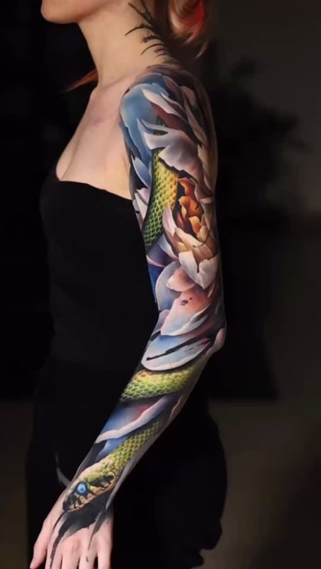 Snake and Flower