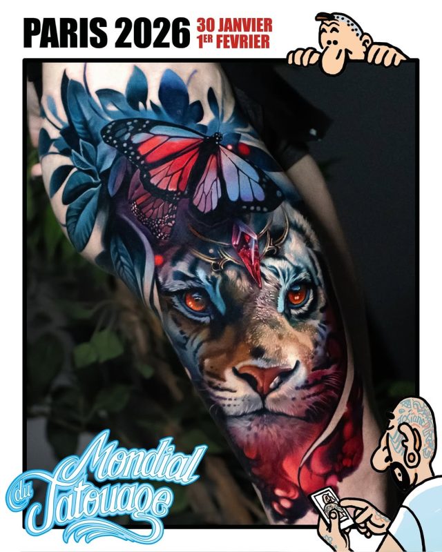 Tiger and Butterfly